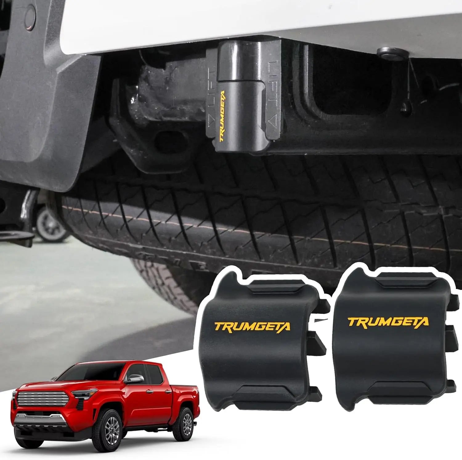 2 Pcs Rear Bumper Crossmember End Caps for 2024 2025 Toyota Tacoma-1