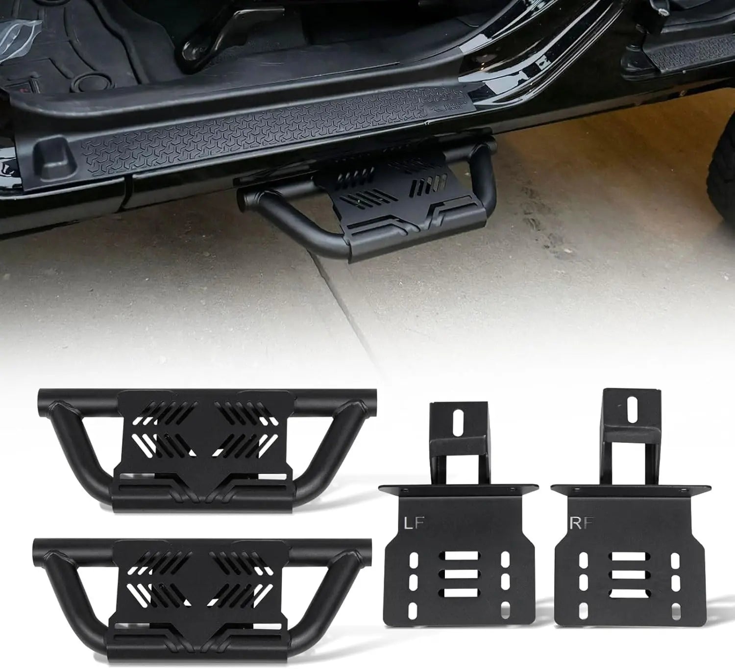 2X EZ Side Steps for 2007-2018 Jeep Wrangler JK-1