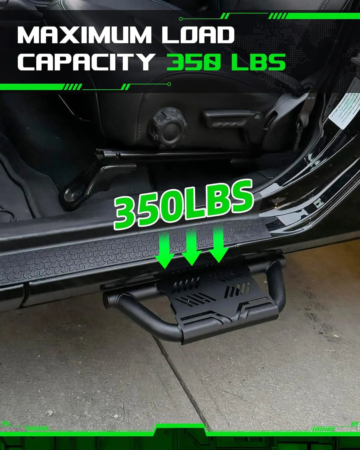 4X EZ Side Steps for 2007-2018 Jeep Wrangler JK-4