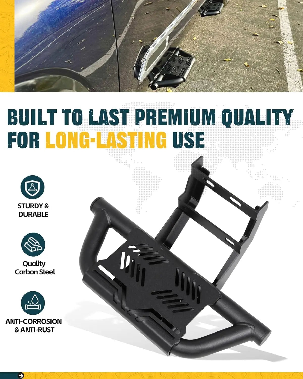 4x EZ Side Steps for 2022-2025 Toyota Tundra CREWMAX CAB-8